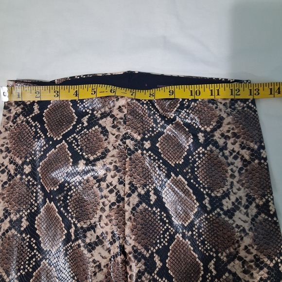 Commando Perfect Control Faux Leather Compression High Rise Leggings Snake Sz L - Picture 5 of 10